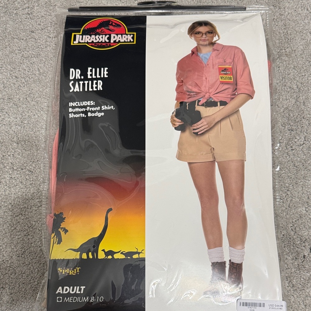Spirit Dr. Ellie Sattler Pink and Tan Costume